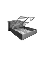 Кровать двуспальная «Фрейм БЭНД», с подъёмным механизмом, спальное место 1400×2000 мм, ткань вивальди 14, цвет светло–серый  (артикул 10923818)  большой выбор товаров оптом и в розницу по низким ценам с доставкой