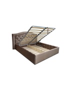 Кровать двуспальная «Фрейм БЭНД», с подъёмным механизмом, спальное место 2000×2000 мм, ткань вивальди, цвет капучино  (артикул 10923837)  большой выбор товаров оптом и в розницу по низким ценам с доставкой