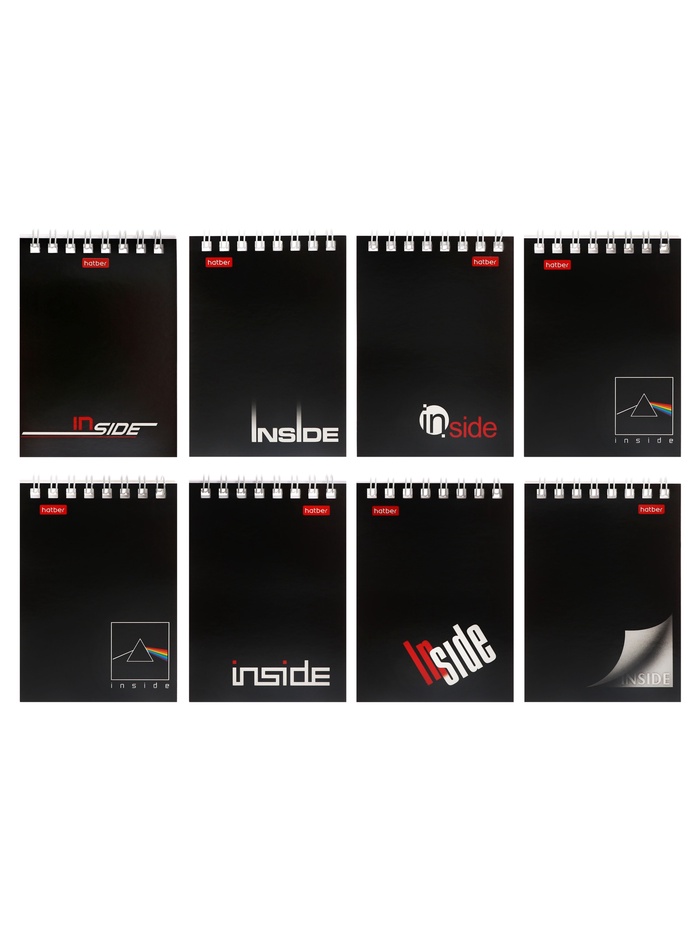 Блокнот А7 40л на гребне "INSIDE", обл мел карт 40Б7B1гр_01622 - Фото 1