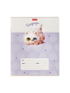 Тетрадь 12л кл "Кошарики",  на скобе, обл мел карт, скругл углы 10924717 - фото 6015271