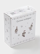 УЦЕНКА Блинница Доляна "Гуси" цвет белый 23х11 см - Фото 3