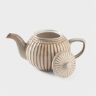 УЦЕНКА Чайник заварочный Доляна «Винтаж» 1100 мл, цвет бежевый - Фото 3