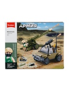Конструктор Армия СВО  "Артиллерийский расчёт с джипом", 138 детали 10893577 - фото 319918009