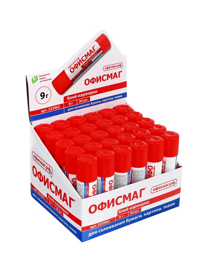 Клей-карандаш PVP BRAUBERG, 9 г - Фото 1