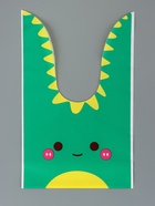 Пакет полиэтиленовый подарочный с ушками «Динозаврик», 13×23 см (20 шт) - фото 809377389