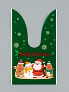 Пакет подарочный новогодний, полиэтиленовый с ушками «Доставка подарков», МИКС, 13×23 см - Фото 4