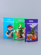 Пакет подарочный новогодний «Снеговик и его друзья», с zip-lock застежкой, МИКС, 15×22 см (50 шт) - фото 809282984