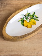 УЦЕНКА Блюдо в форме рыбки «Лимоны» дерево манго 25.5×10×2 см - Фото 5