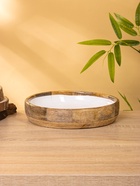 УЦЕНКА Блюдо «Лимоны» дерево манго 25.5×25.5×6 см 10927553