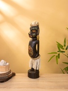 УЦЕНКА Статуэтка «Абориген Лукман» дерево 10×10×55 см 10927556