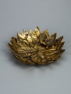 УЦЕНКА Подставка для мелочей «Пара ежей на тарелке из листьев», под золото, 24×24×6.5 см - Фото 6