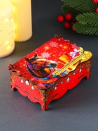 Шкатулка для украшений, подарков «Новогодний конь: Богатства», 14×9.3×6 см - Фото 2
