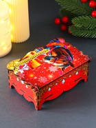 Шкатулка для украшений, подарков «Новогодний конь: Богатства», 14×9.3×6 см - Фото 4
