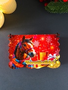 Шкатулка для украшений, подарков «Новогодний конь: Богатства», 14×9.3×6 см - Фото 7