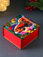 Коробка подарочная новогодняя «Шкатулка с лошадью. С Новым Годом», 18×18×9.5 см - Фото 5