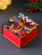 Коробка подарочная новогодняя «Шкатулка с конём. Счастливого Нового года», 18×18×9.5 см - Фото 5