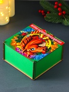 Коробка подарочная новогодняя «Шкатулка с конём в подкове. Счастливого Нового года», 18×18×9.5 см - Фото 5