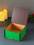 Коробка подарочная новогодняя «Шкатулка с конём в подкове. Счастливого Нового года», 18×18×9.5 см - Фото 7