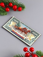 Магнит на холодильник «Новогодний конь на купюре 1 000 000 $», 12×6 см - Фото 3