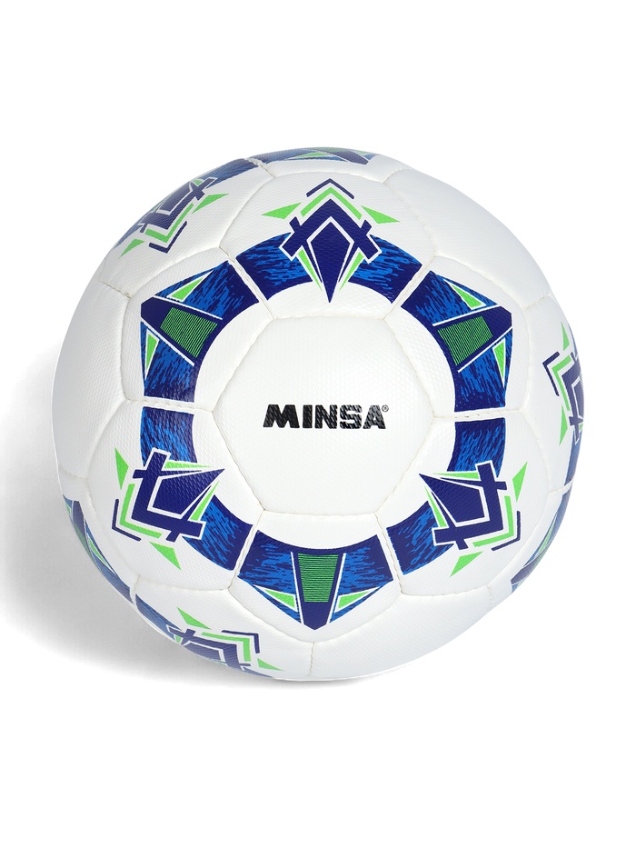 Футбольный мяч Minsa FB100 HS, ручная сшивка, 32 панели, размер 5 - Фото 1