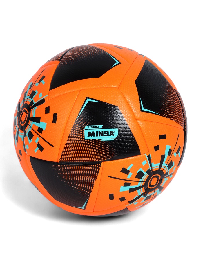 Футбольный мяч Minsa FB300 HYBRID, гибридная сшивка, 24 панели, размер 5 - Фото 1