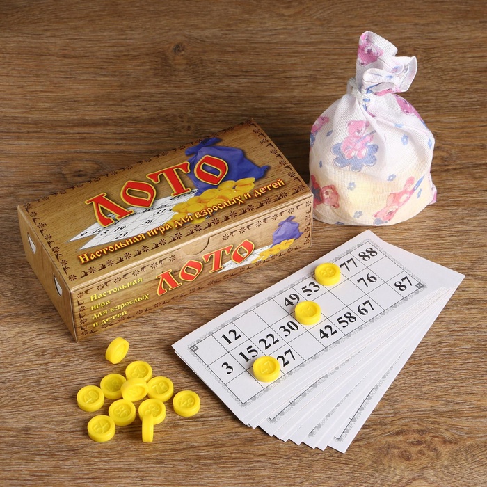 УЦЕНКА Русское лото «Любимое», 24 карточки, пластиковые фишки - Фото 1