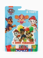 УЦЕНКА Свеча в торт «С Днем рождения», Щенячий патруль - Фото 4