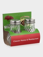 Набор для специй Доляна, «Изгиб граней», солонка, перечница 40 мл, стекло, прозрачный - Фото 4