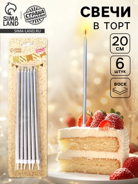 {{photo.Alt || photo.Description || 'УЦЕНКА Свечи в торт «Высокий Ройс», 6 шт., серебро'}}