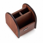 УЦЕНКА Органайзер 4 секции, серия Орех с кантом темным, вращение 12*12.5см - Фото 3