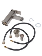 УЦЕНКА Смеситель для раковины ZEIN Z4070, картридж 35 мм, длина излива 12 см, нерж. сталь, сатин 1 - Фото 7