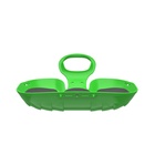 Санки-ледянки с мягкой сидушкой «Вираж», зелёные, 39×37 см - Фото 6