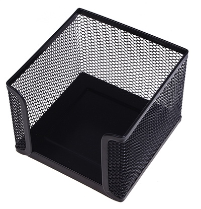 УЦЕНКА Подставка для бумажного блока большая сетка металл черная