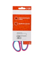 УЦЕНКА Ножницы канцелярские 17 см (±0.5 см), ручки пластиковые с резиновыми вставками МИКС - Фото 6