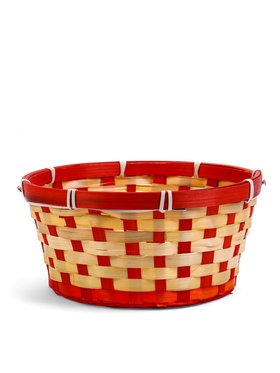 {{photo.Alt || photo.Description || 'УЦЕНКА Корзина плетеная 21×21×10 см, ручка h=14 см, красная, белая'}}