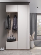 УЦЕНКА Прихожая Урбан ПР-01 1202х2293х372 Дуб смоки/Кашемир 10927949 - фото 3853987