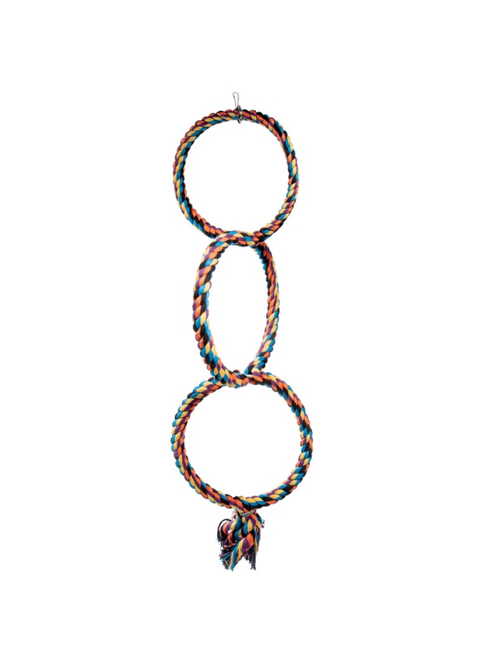 Игрушка для птиц «Три кольца», 18×60 см - Фото 1