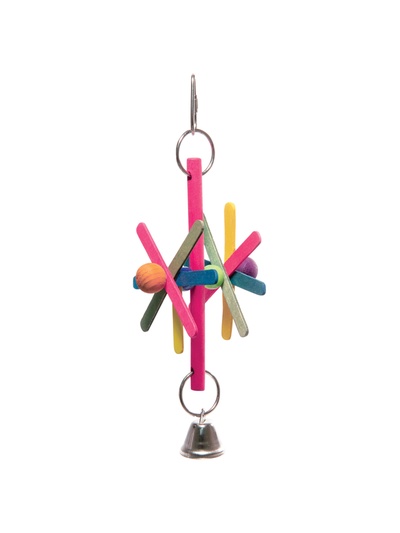 Игрушка для птиц «Вертушка», 22/25×9 см