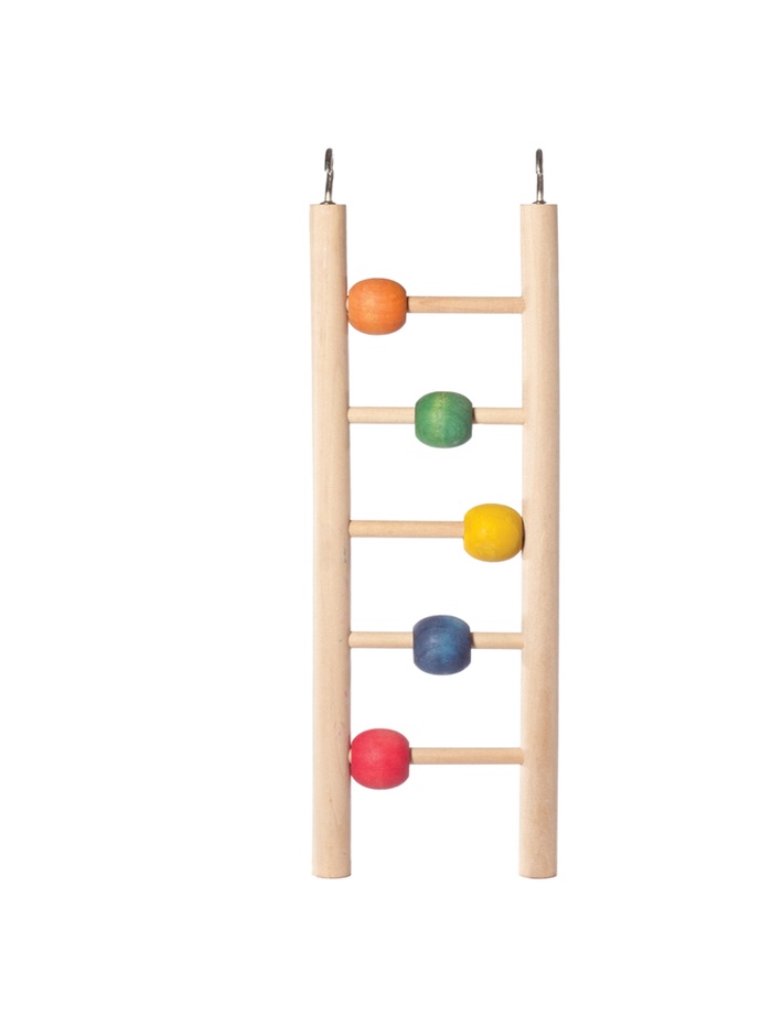 Игрушка для птиц «Лестница с шариками», 23.5×7 см