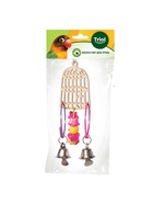 Игрушка для птиц «Золотая клетка», 16×5.5 см 10927468