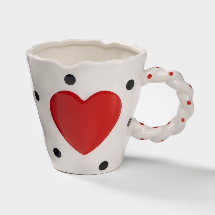 УЦЕНКА Кружка 500 мл "Сердце" 14,5х10,5х10,5 см - Фото 1