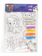 Фреска-магнит новогодняя «Лошадка и Дед мороз», 4 шт., набор для творчества - Фото 9