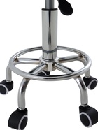 Табурет на колёсиках, с регулировкой высоты, цвет чёрный/хром 10888008