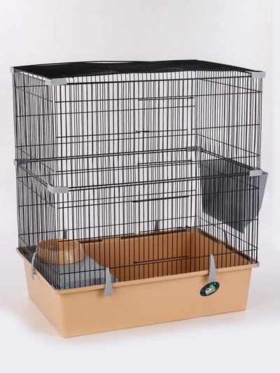 УЦЕНКА Клетка для шиншиллы «Пижон» №10, разборная, 58×40×88, бежевая