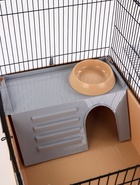 УЦЕНКА Клетка для шиншиллы «Пижон» №10, разборная, 58×40×88, бежевая - Фото 15