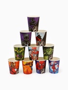 Набор бумажной посуды 10 персон: стакан, тарелка, скатерть, Мстители - Фото 5