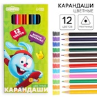 УЦЕНКА Карандаши цветные 12 цветов, Смешарики - Фото 1