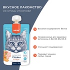 Wanpy Cat Лакомство для кошек Мясной мусс из курицы и моркови 90 г 10916464 - фото 842841