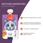 Wanpy Cat Лакомство для кошек Мясной мусс из утки и тыквы 90 г 10916467 - фото 842850