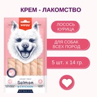 Wanpy Dog Крем лакомство для собак "нежное пюре" из лосося и курицы 70 г 10916478 - фото 842889